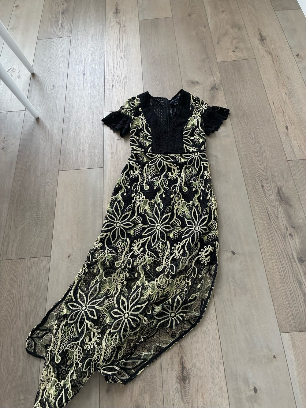 French connection embroidered dress